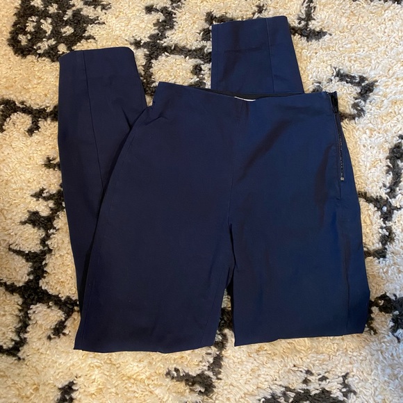 Everlane the side-zip stretch cotton pant in navy pointe, work pants - Picture 2 of 5